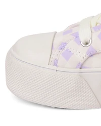 Girls Gingham High Top Sneakers