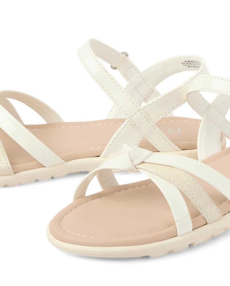 Girls Metallic Sandals