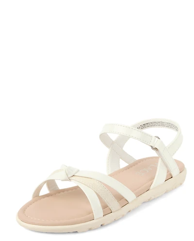 Girls Metallic Sandals