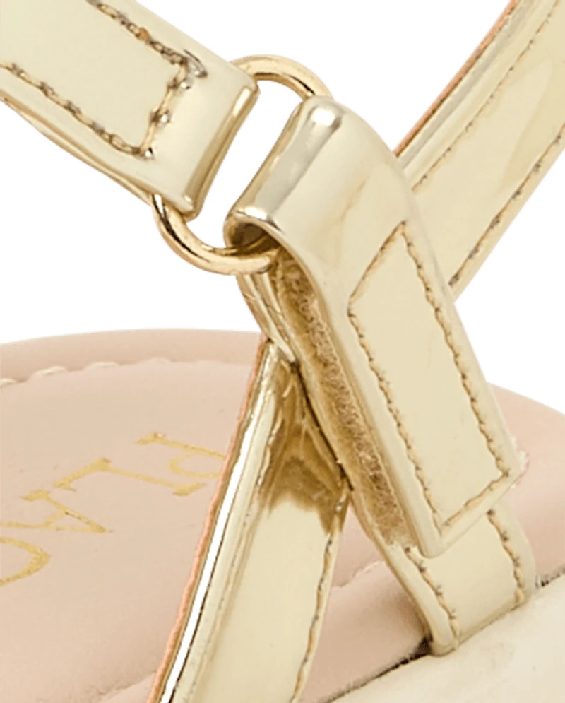 Girls Metallic Sandals