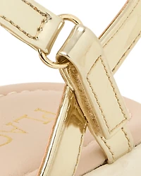 Girls Metallic Sandals