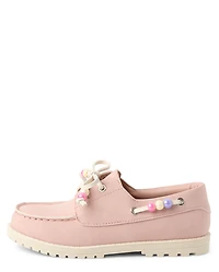 Girls Beaded Boat Shoes