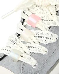 Girls Shimmer High Top Sneakers