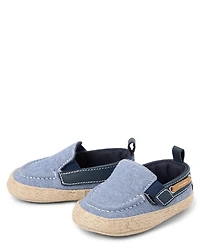 Baby Boys Chambray Boat Shoes