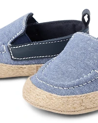 Baby Boys Chambray Boat Shoes