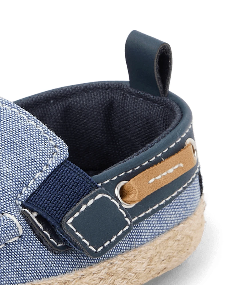 Baby Boys Chambray Boat Shoes