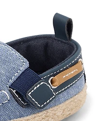 Baby Boys Chambray Boat Shoes