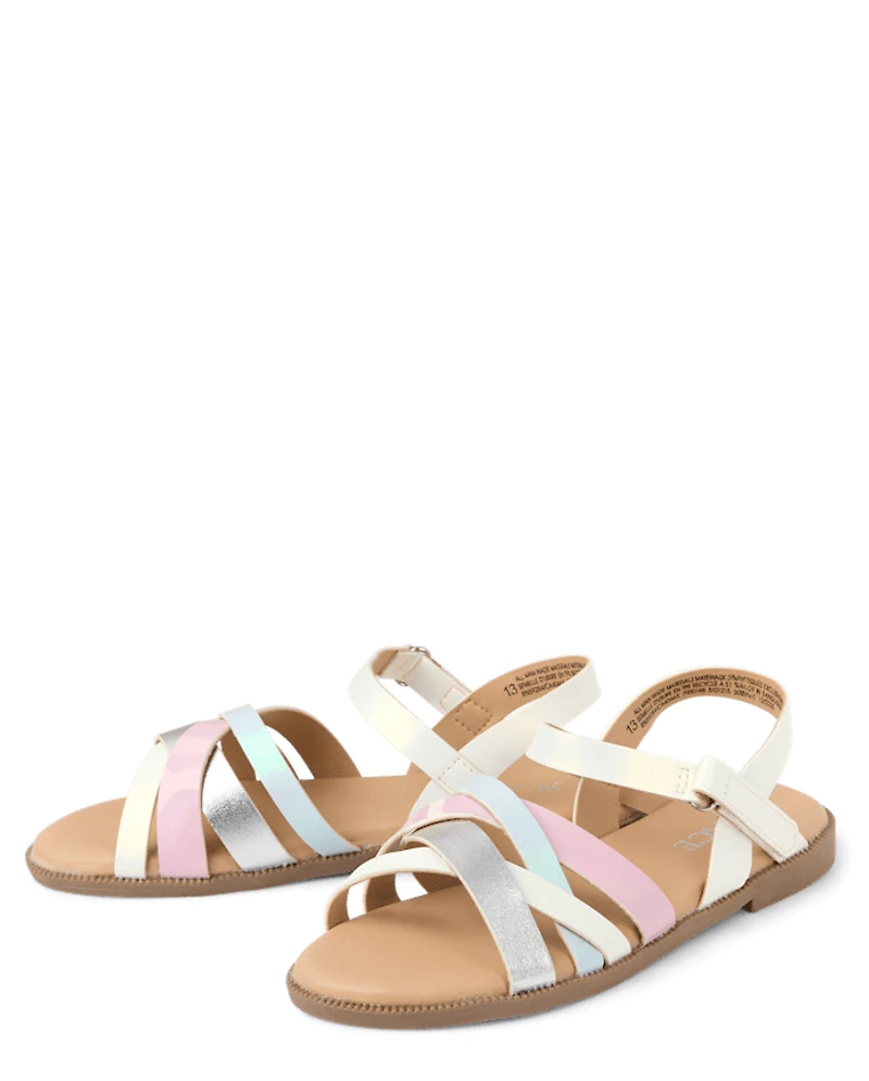 Girls Colorblock Sandals