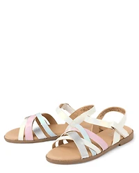 Girls Colorblock Sandals