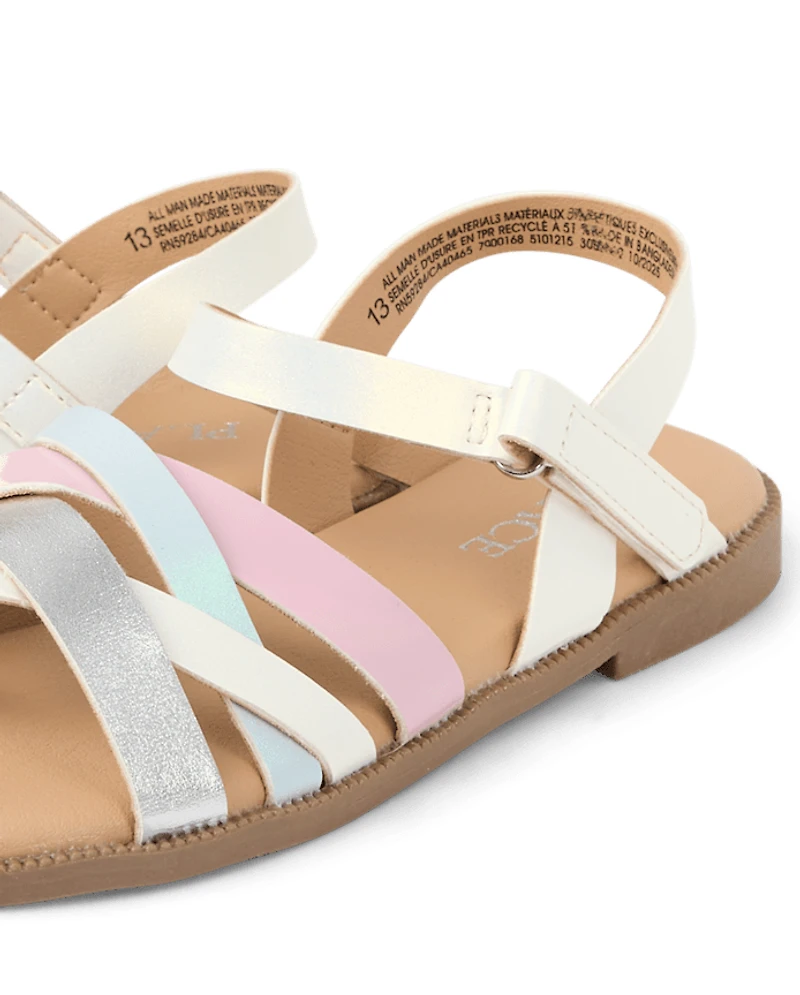 Girls Colorblock Sandals