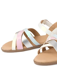 Girls Colorblock Sandals