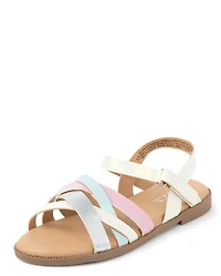 Girls Colorblock Sandals