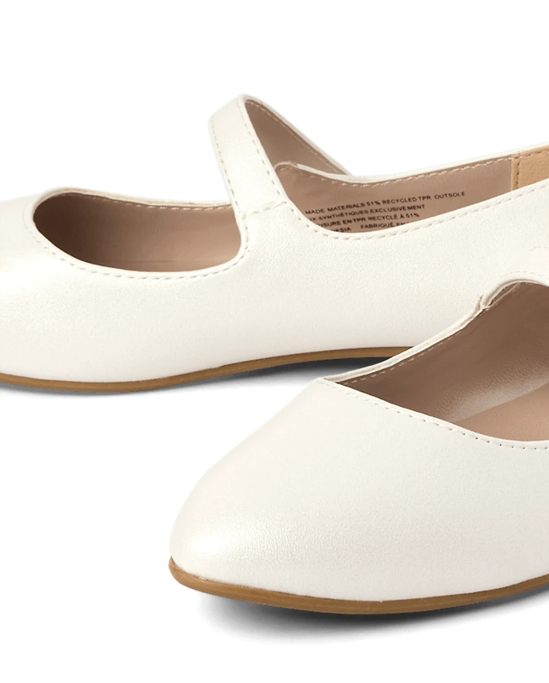 Girls Glitter Ballet Flats