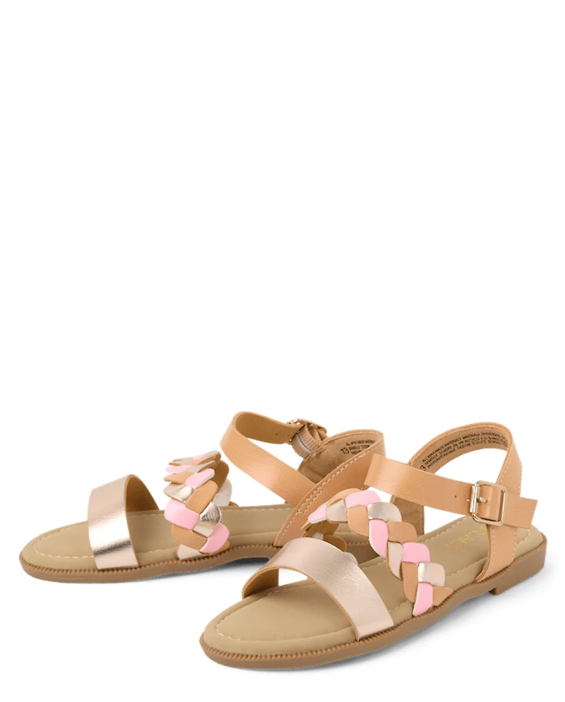 Girls Braided Sandals
