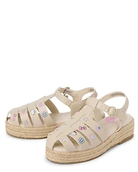 Girls Hello Kitty® Icon Espadrille Fisherman Sandals