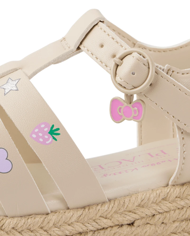 Girls Hello Kitty® Icon Espadrille Fisherman Sandals