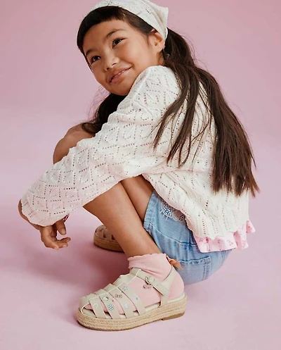 Girls Hello Kitty® Icon Espadrille Fisherman Sandals