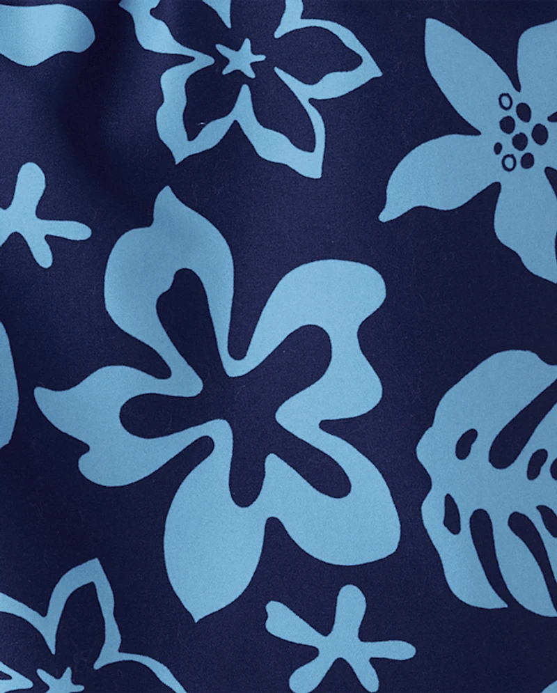 Boys Print Swim Trunks