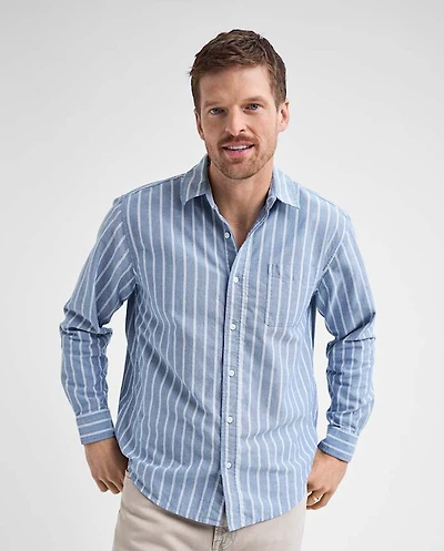 Mens Dad And Me Striped Oxford Button Up Shirt