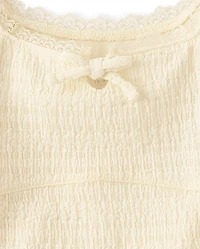 Girls Textured Corset Top