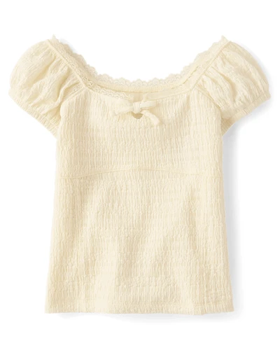 Girls Textured Knit Top