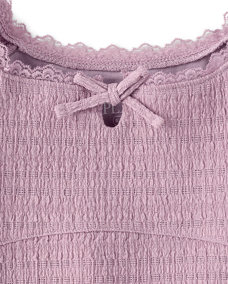Girls Textured Knit Top