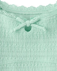 Girls Textured Knit Top