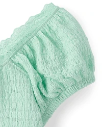 Girls Textured Knit Top