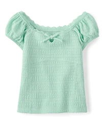 Girls Textured Knit Top