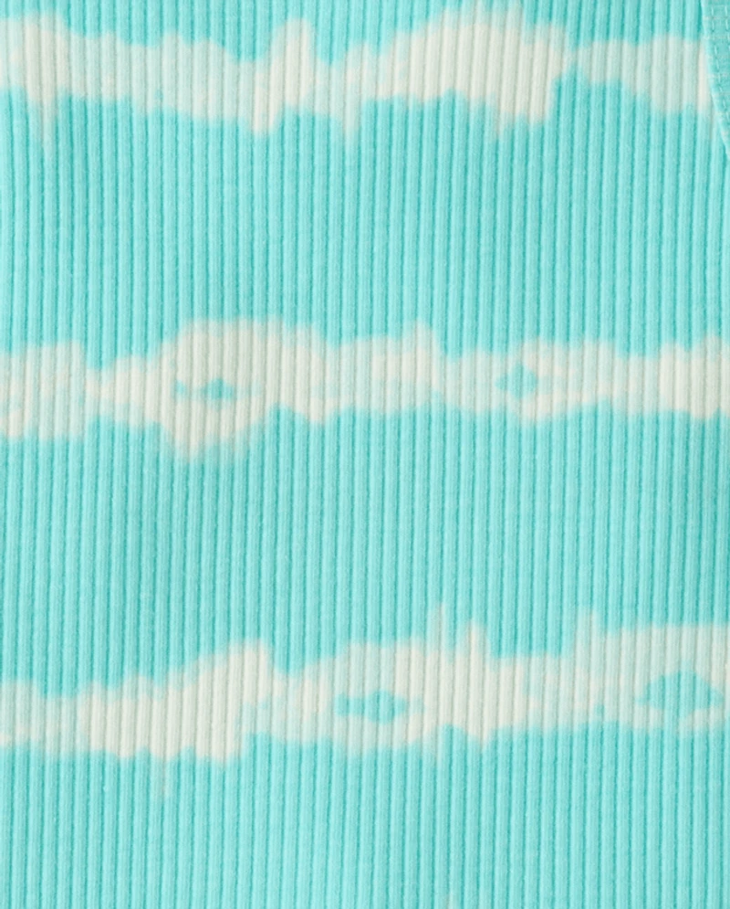 Girls Tie Dye Ribbed Tank Top