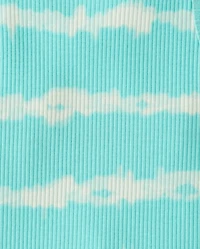 Girls Tie Dye Ribbed Tank Top