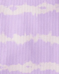 Girls Tie Dye Ribbed Tank Top