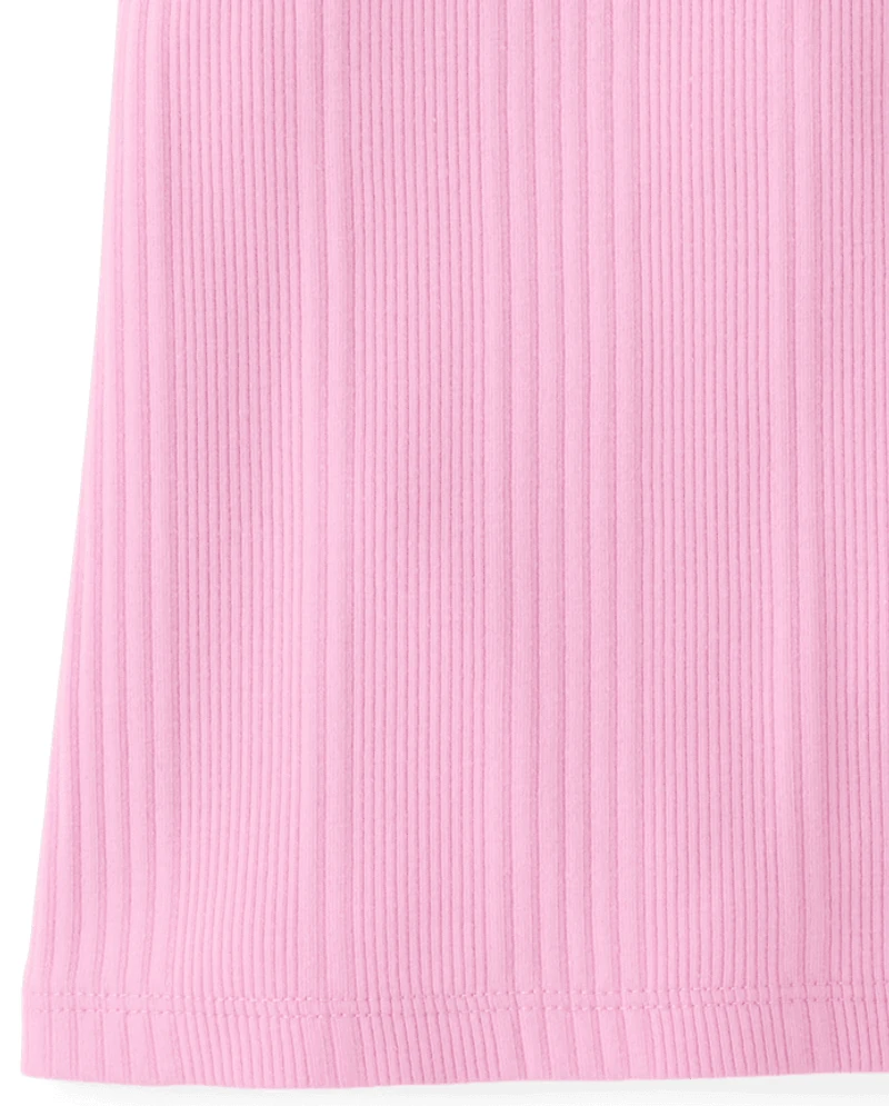 Girls Graphic Ribbed Tank Top