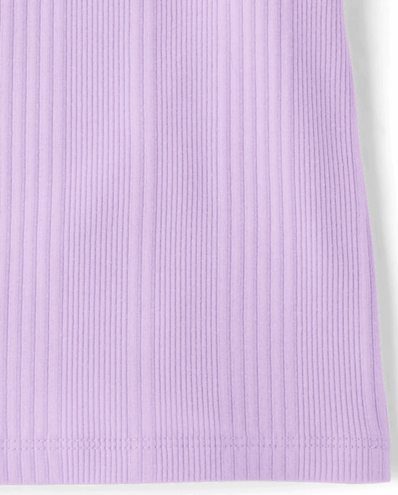 Girls Graphic Ribbed Tank Top