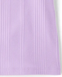 Girls Graphic Ribbed Tank Top