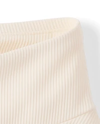 Girls Quick Dry High Rise Textured Ribbed Skort