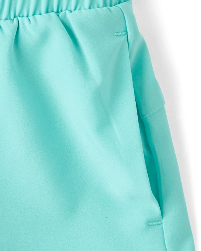 Girls Quick Dry Lined Dolphin Shorts