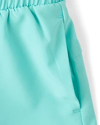 Girls Quick Dry Lined Dolphin Shorts