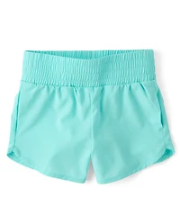 Girls Quick Dry Lined Dolphin Shorts