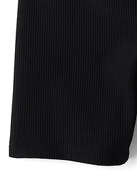 Girls Quick Dry Textured Ribbed Bike Shorts