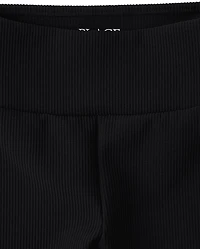 Girls Quick Dry Textured Ribbed Bike Shorts