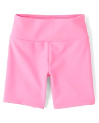 Girls Quick Dry Textured Ribbed Bike Shorts