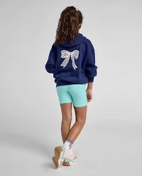 Girls Quick Dry Textured Ribbed Bike Shorts