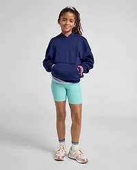 Girls Quick Dry Textured Ribbed Bike Shorts