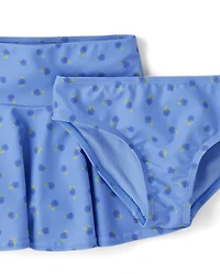 Girls Floral 4-Piece Swimsuit