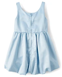 Girls Satin Bubble Dress