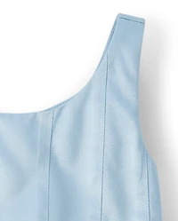 Robe à bulles en satin pour filles