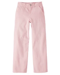 Girls Garment Dyed Utility Baggy Jeans