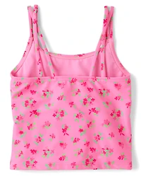 Girls Floral 3-Piece Swimsuit