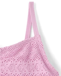 Girls Lace Cut-Out One Piece Swimsuit